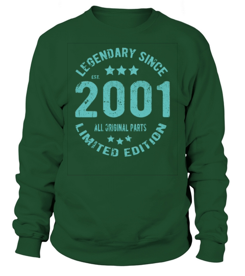 2001 Vintage Birthday Sweatshirt Unisex