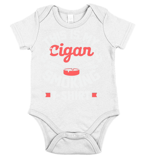 This Is My Cigar Smoking T Shirt Short Sleeve Baby One-Piece