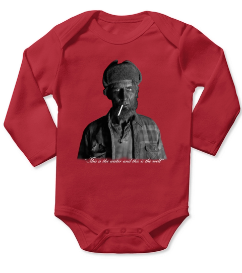 twin peaks woodsman this is the water Long Sleeve Baby One-Piece