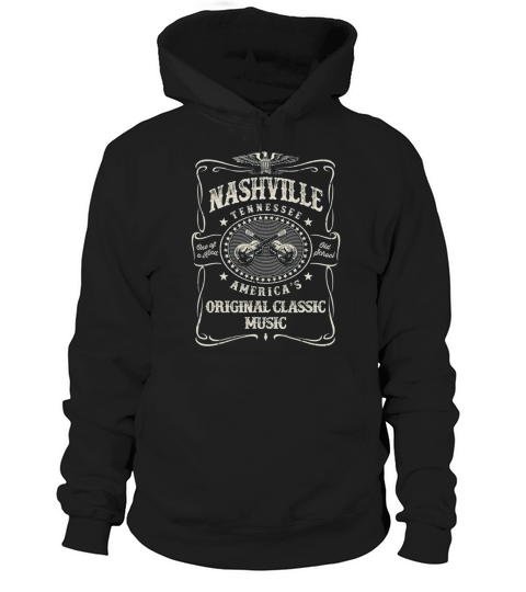 Nashville Music City USA Vintage Hoodie Unisex