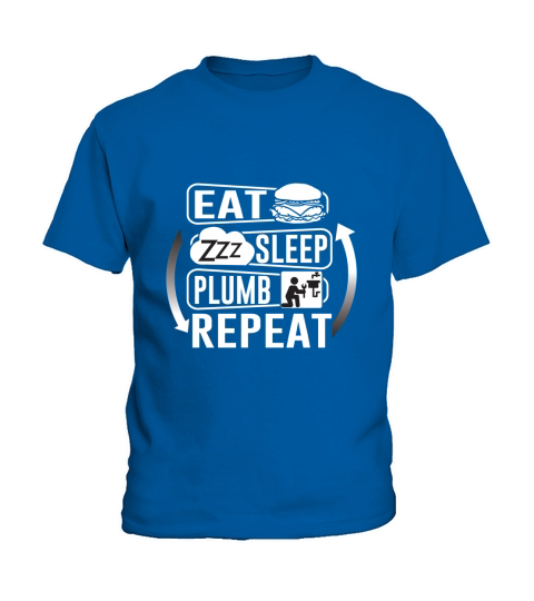 Eat sleep plum repeat Kids T-Shirt