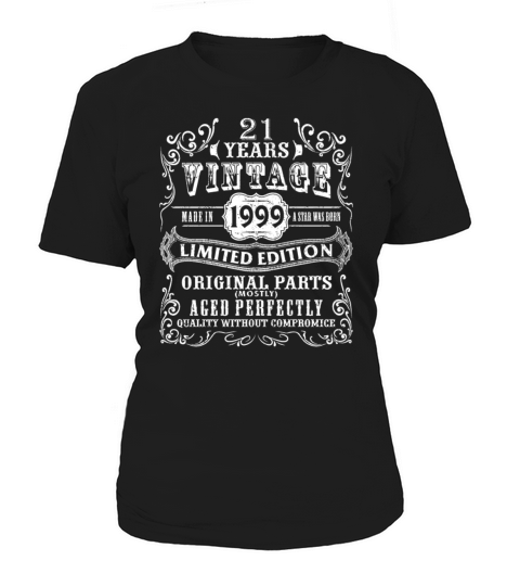 Vintage Made in 1999 21st Birthday Gift 21 Years O Women's T-Shirt
