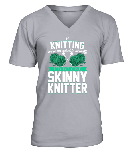 Knitter shirt influent knitting tee knitter shirt V-Neck T-shirt