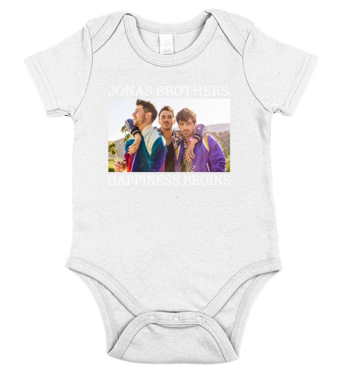 Jonas brothers happiness begins Short Sleeve Baby One-Piece