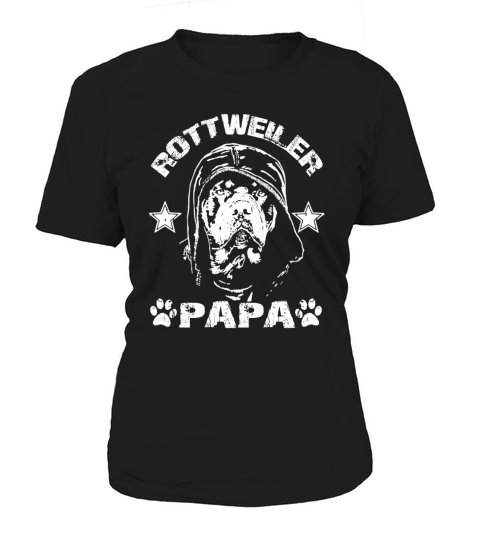 Rottweiler Papa   Basic Design Print Women's T-Shirt