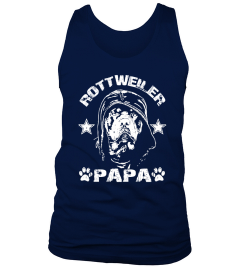 Rottweiler Papa   Basic Design Print Tank Top Unisex