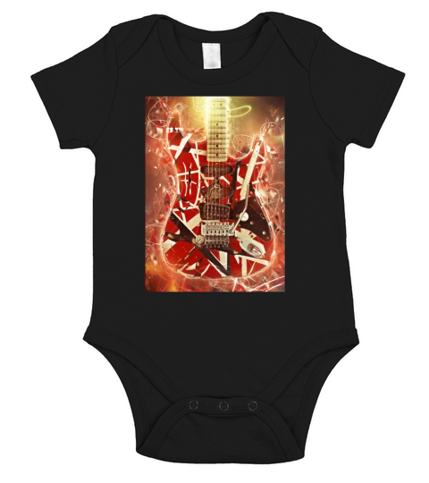Eddie Van Halen Guitar Short Sleeve Baby One-Piece