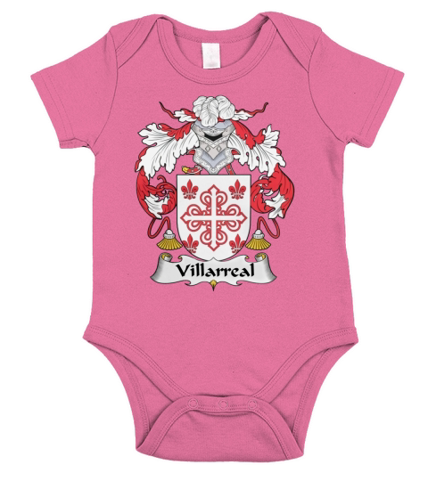 Villarreal Family Crest Spanish Family Crests Short Sleeve Baby One-Piece
