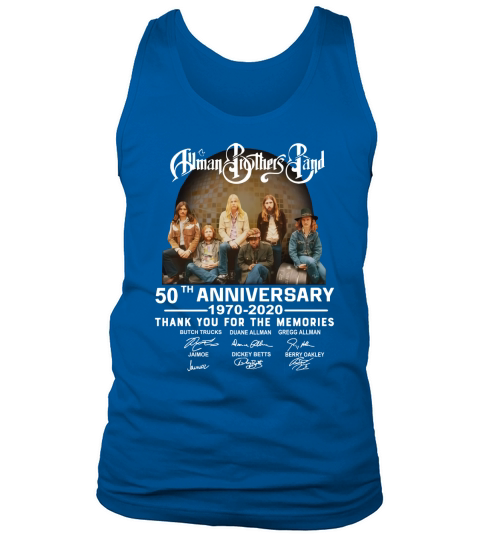 Allman Brothers Band 50th Anniversary Thank You For The Memories Signature Tank Top Unisex