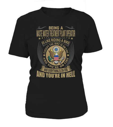 Being a Waste Water Treatment Plant Operator like Riding a Bike Job Title Shirts Women's T-Shirt