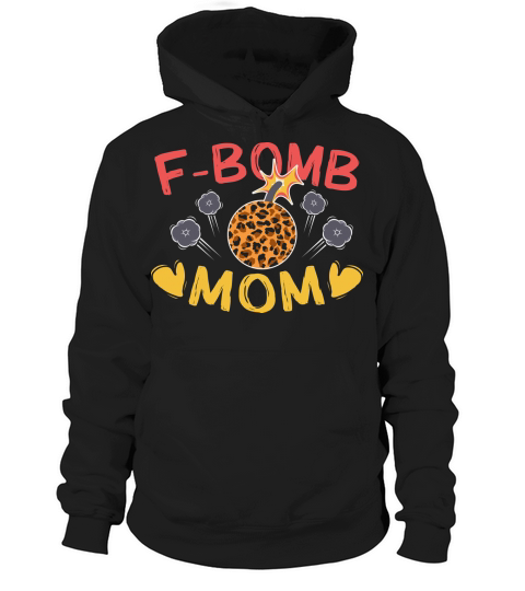 FBomb Mom Leopard Mothers Day Hoodie Unisex