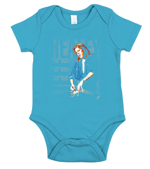 Retro Graphic Jeff Healey Art Short Sleeve Baby One-Piece