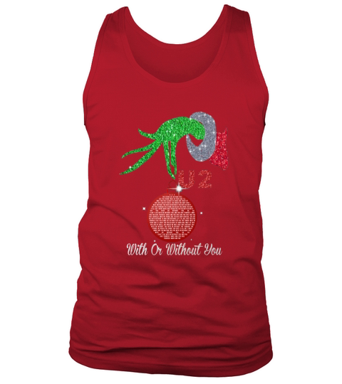 Grinch Hand Holding U2 With Or Without You Tank Top Unisex