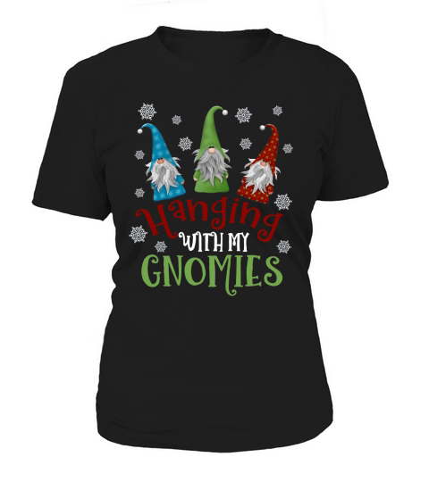 Original Hanging With My Gnomies Tee Santa Gardening Gnome Christmas sweater Women's T-Shirt