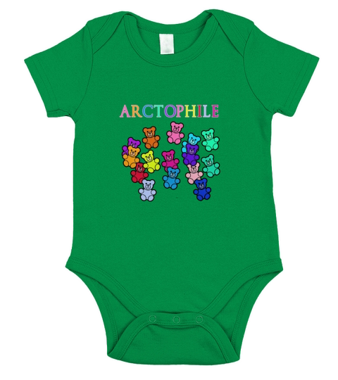 ARCTOPHILE T-shirt for Teddy Bear Lovers Short Sleeve Baby One-Piece