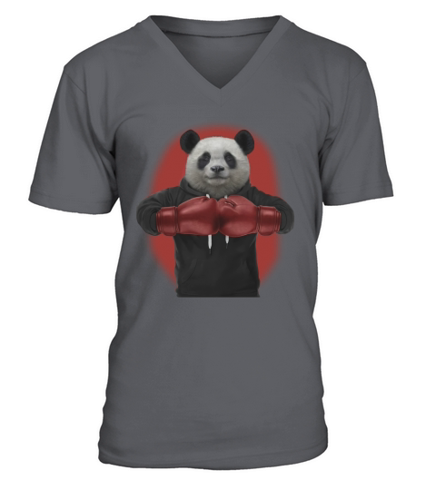 Boxing Panda Martial Arts Fighter Warrior Boxer T-Shirt V-Neck T-shirt