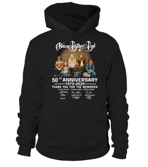 Allman Brothers Band 50th Anniversary Thank You For The Memories Signature Hoodie Unisex