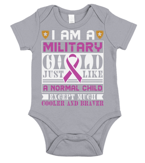 I am a military child just like a normal child Short Sleeve Baby One-Piece