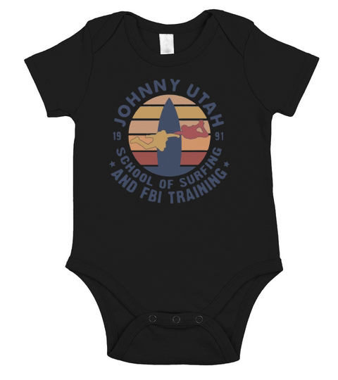 Johnny Utah 1991 school of surfing and FBI training vintage Short Sleeve Baby One-Piece