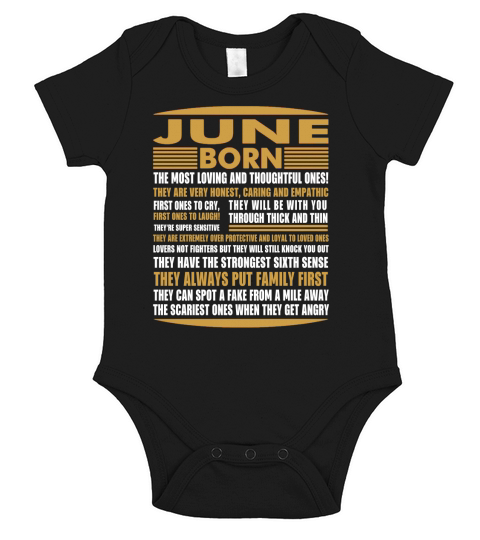 Juni geborenes T-Shirt Short Sleeve Baby One-Piece