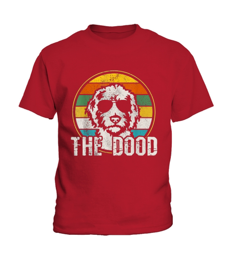 Goldendoodle The Dood Vintage Retro Dog Kids T-Shirt