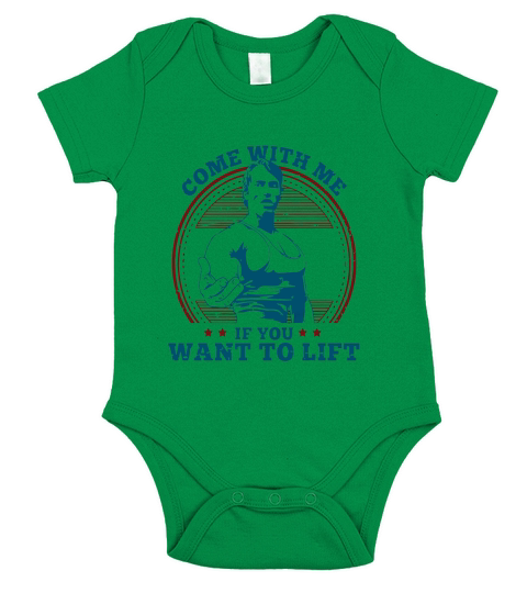 come with me if you want to lift T-Shirt Short Sleeve Baby One-Piece