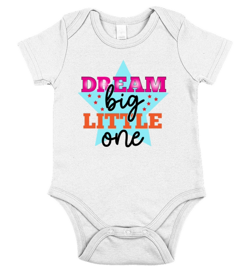 Dream Big Little One Short Sleeve Baby One-Piece