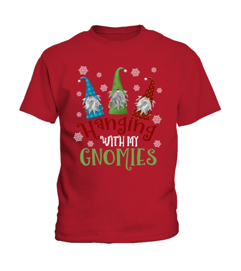 Original Hanging With My Gnomies Tee Santa Gardening Gnome Christmas sweater Kids T-Shirt