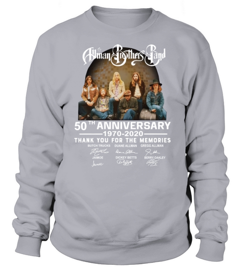 Allman Brothers Band 50th Anniversary Thank You For The Memories Signature Sweatshirt Unisex