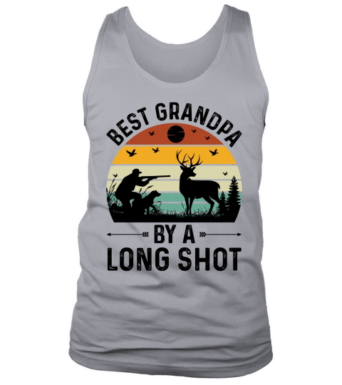 Best Grandpa By a Long Shot Hunting T Shirt Design (3) Tank Top Unisex