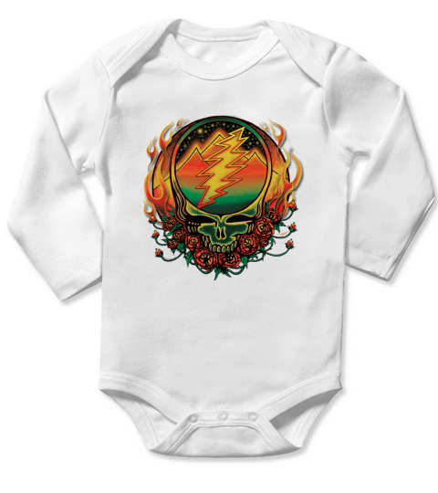 Grateful Dead Long Sleeve Baby One-Piece