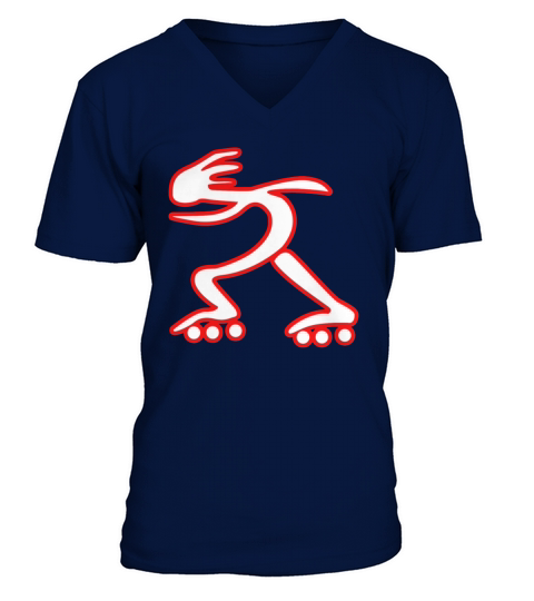 Skater Rollerblade T-Shirt V-Neck T-shirt
