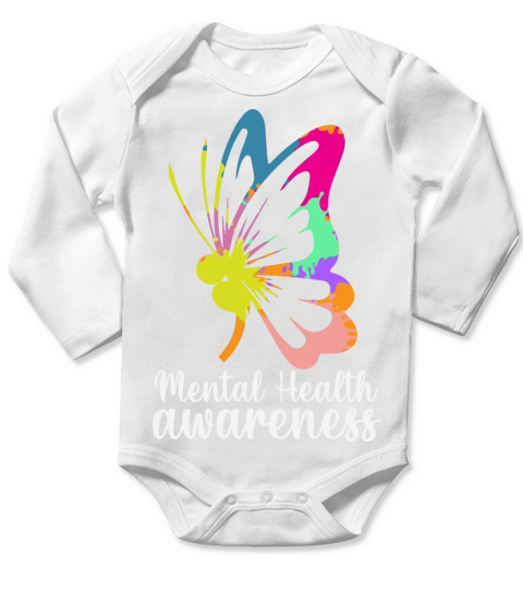Mental health awareness Long Sleeve Baby One-Piece