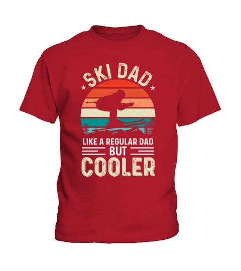 Ski Dad Fathers Day T Shirt Design Kids T-Shirt