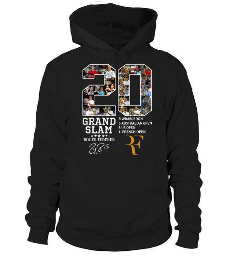20 Years Grand Slam Roger Federer t-shirt Hoodie Unisex
