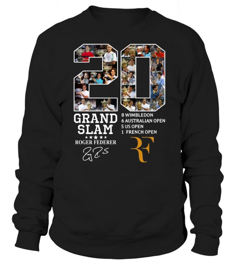 20 Years Grand Slam Roger Federer t-shirt Sweatshirt Unisex