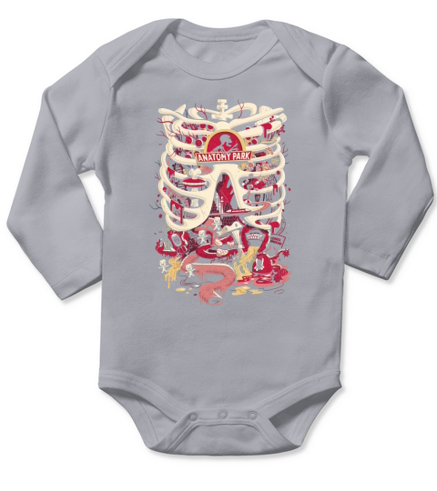 RICK &amp;amp; MORTY ANATOMY PARK Long Sleeve Baby One-Piece