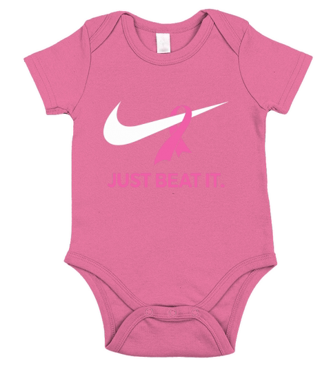 Just Beat IT Breast cancer warrior Short Sleeve Baby One-Piece
