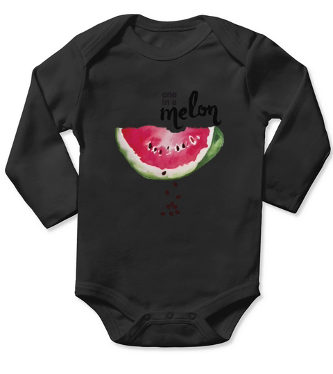 One in a Melon Pun Joke Watermelon Mom Gift - Mens Premium T-Shirt Long Sleeve Baby One-Piece