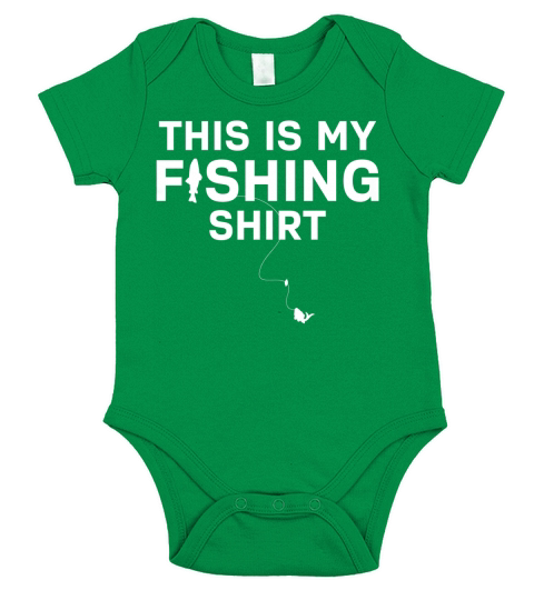 This Is My Fishing Shirt Short Sleeve Baby One-Piece