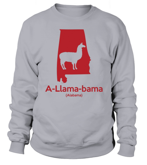 Allamabama Llama (Alabama) State Silhouette T-Shirt Sweatshirt Unisex