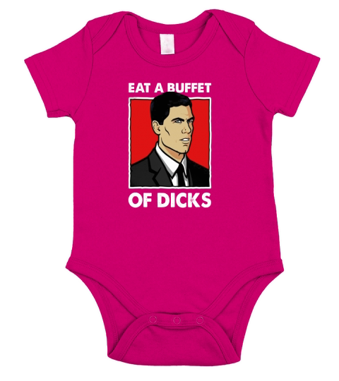 Archer Eat A Buffet Of Dicks Short Sleeve Baby One-Piece