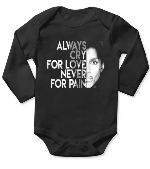 Prince Sometimes It Snows In April Long Sleeve Baby One-Piece