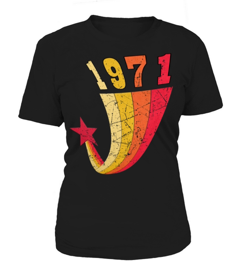 1971 Retro Birthday Rainbow Vintage Star Women's T-Shirt