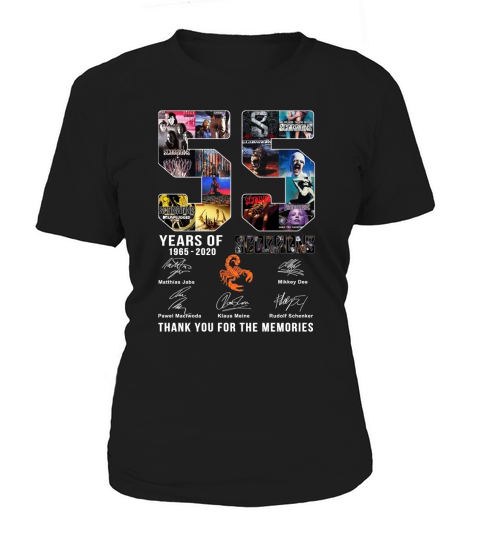 55 Years Of 1965 2020 Scorpions Thank You For The Memories Signatures - Coffee Mug (colored) Women's T-Shirt