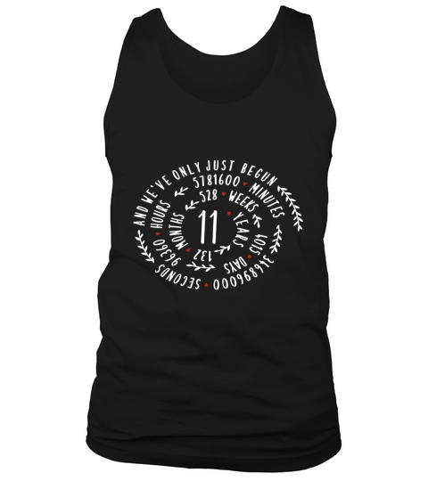 11 Years Anniversary Statement T-Shirt for Her or Him Tank Top Unisex