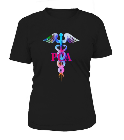 Patient Care Assistant Pca Caduceus Watercolor Art Women's T-Shirt
