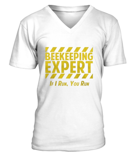 Vintage Beekeeping Beekeeper Expert If I Run You Run T-Shirt V-Neck T-shirt