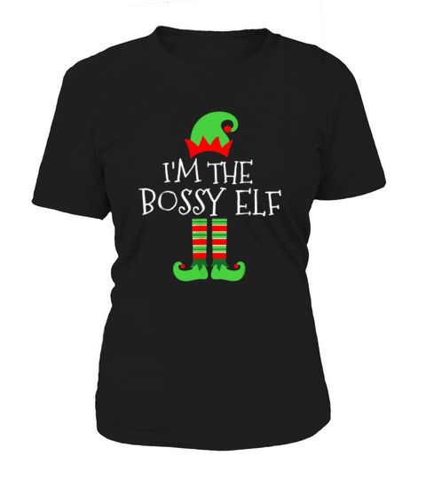 Pretty I’m The Bossy Elf Matching Family Group Christmas sweater Women's T-Shirt