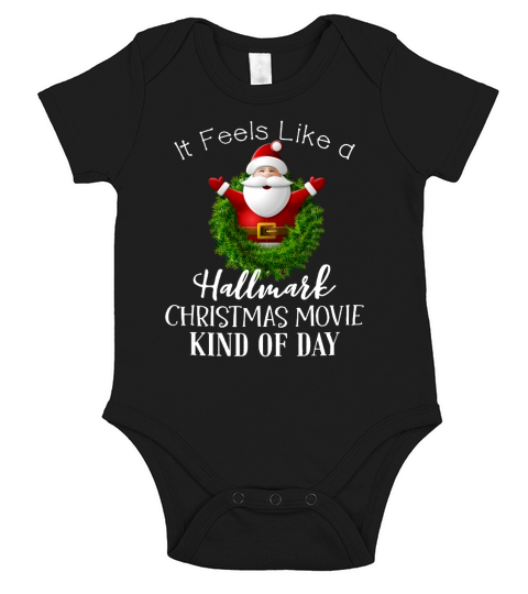 It Feels Like A Hallmark Movies Christmas Short Sleeve Baby One-Piece